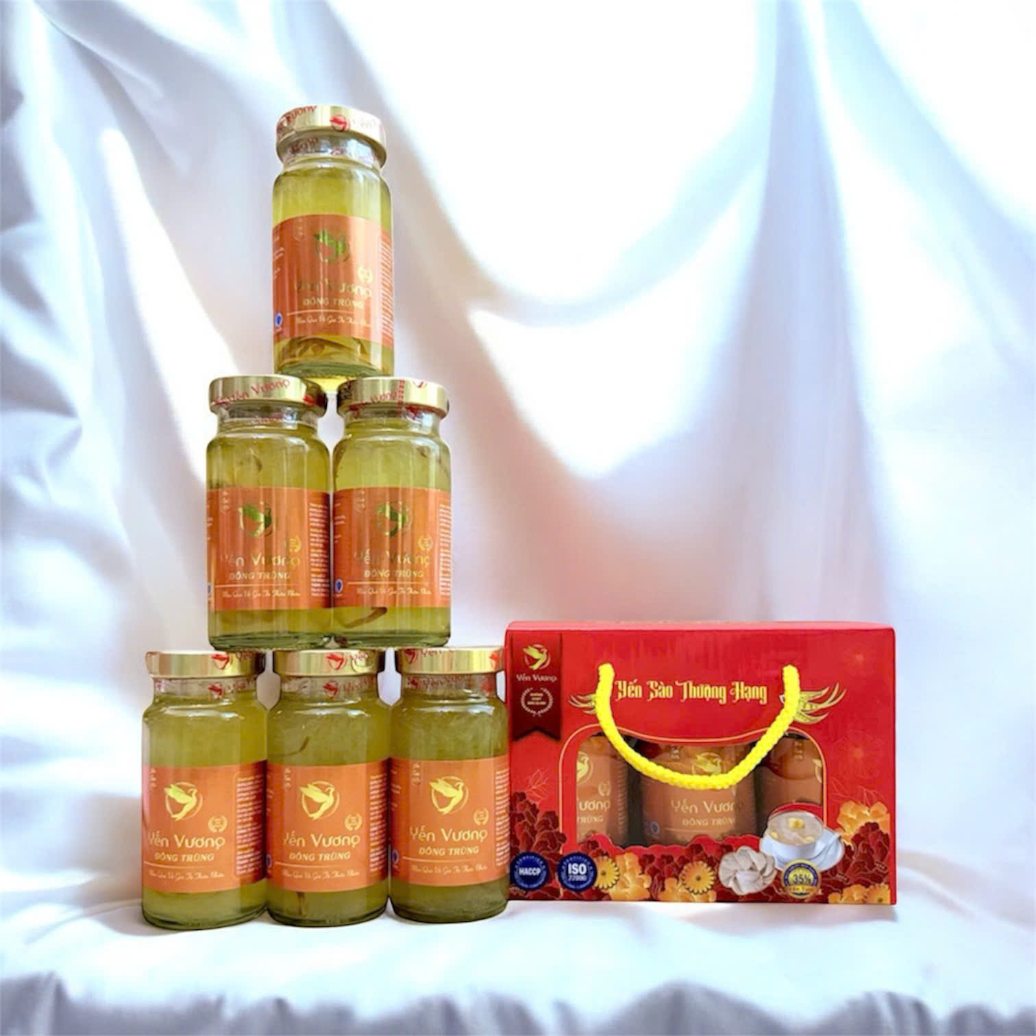 Lốc 6 hũ yến Vương 140ml Đông Trùng